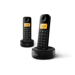 Philips D1602B DECT telefons Zvanītāja ID Melns