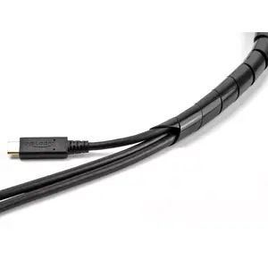 DeLOCK Spiral Hose flexible 2 m x 14 mm black Polyethylene
