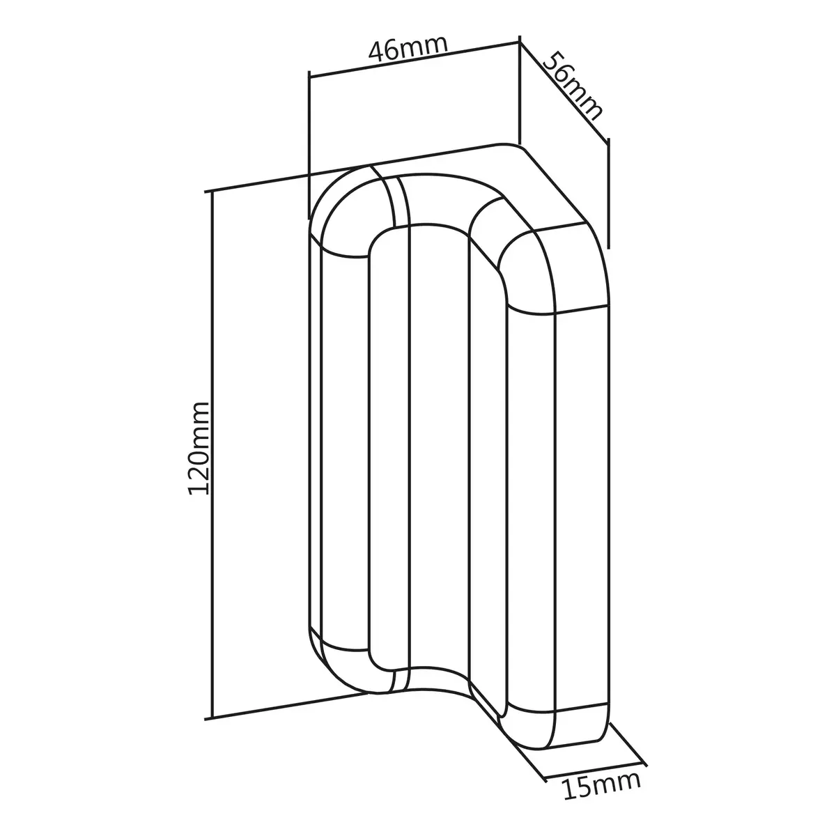 InLine Slatwall mounting bracket 23180B Photo 6