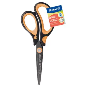Scissors Pelikan griffix Art & Craft Straight cut Black Orange 150 mm