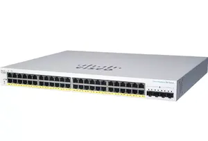 Managed L2 Gigabit PoE Switch Cisco CBS220-24P-4X — 24x 10/100/1000 RJ‑45, 4x SFP+, 128 Gbit/s, 8192 MAC