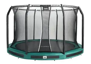 Trenažieris Salta Premium Ground Combo 396 cm zaļš — pazemes/in-ground batuts 396 cm