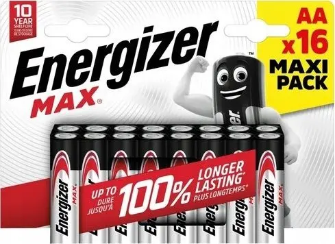 Šķīdinātāja baterija AA Energizer Max