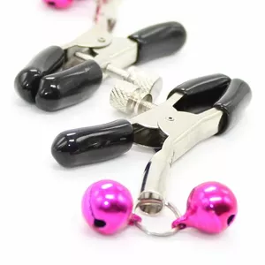 OHMAMA FETISH - NIPPLE Clamps WITH PINK BELL