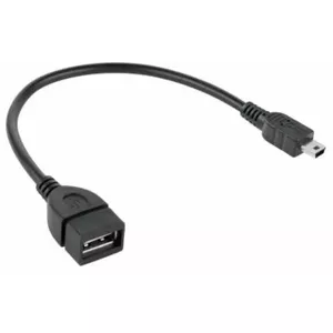 USB A (sieviete) uz Mini-B (vīrietis) OTG adaptera kabelis Cabletech KPO2909, 0,20 m