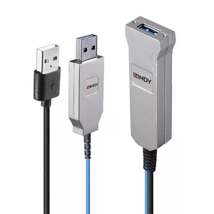 Fibre Optic USB 3.0 Cable Lindy 30m
