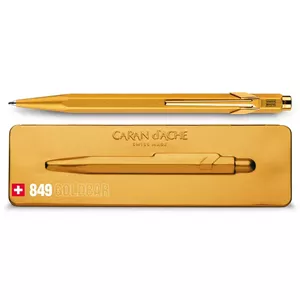 Piekaramā pildspalva Caran d-Ache 849 Goldbar zila