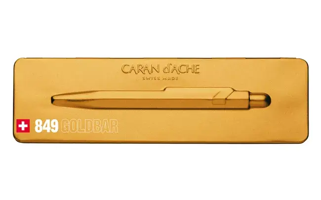 Piekaramā pildspalva Caran d-Ache 849 Goldbar Photo 3
