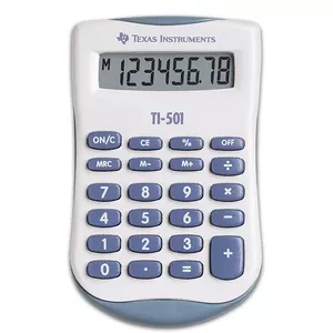 Texas Instruments TI-501 calculator Pocket Basic Blue, White