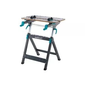 Darbgalds Wolfcraft MASTER 750 — pārnēsājams salokāms darba galds, svars 13.2 kg, melns/ sudraba