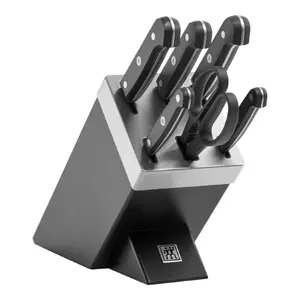 Набор ножей с блоком ZWILLING Gourmet 7 предметов — стальные лезвия, пластиковые ручки, 2,51 кг