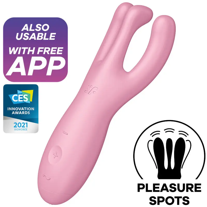 Vibrators Satisfyer Threesome 4 App Pink
