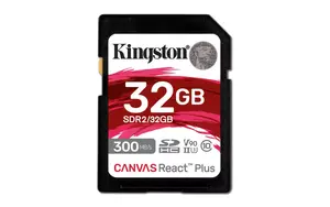 Flash Memory Kingston 32GB UHS-II Canvas React Plus SD SDR2
