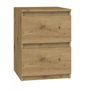 Тумба прикроватная top e shop M2 ARTISAN, 2 ящика, дуб, 300×300×400 мм