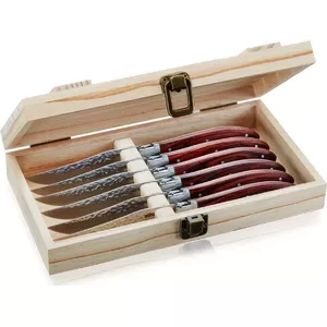 Set of 6 RANCHO steak knives GEFU high-quality stainless steel