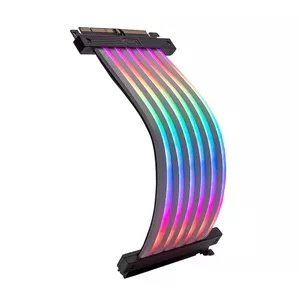 Ribbon Cable, Azza ACAZ-20R-L, PCI-e 3.0 x16, White
