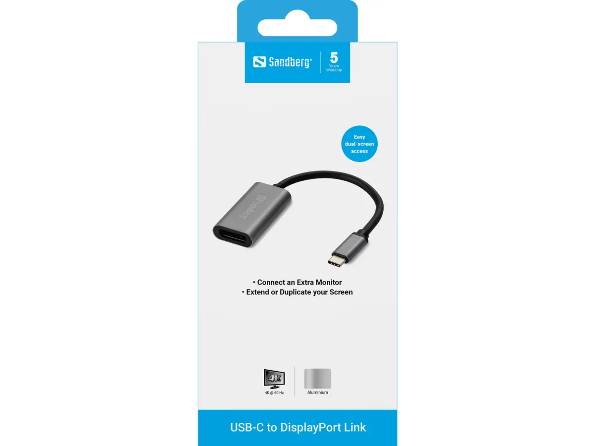 SANDBERG Адаптер USB-C в DisplayPort Link Photo 2