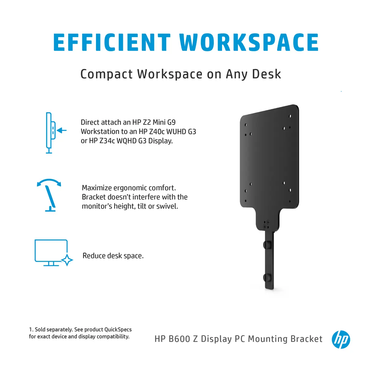 HP B600 Z Display PC Mounting Bracket Photo 4
