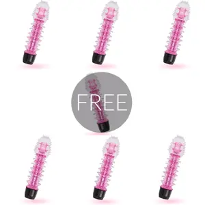 Vibrator GLOSSY AXEL model D-223527 — pink, multifunctional 6+1 motor pattern