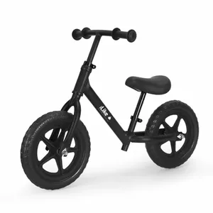 Balensēšanas velosipēds bērniem ILike Universal Kids Balance Bike Black