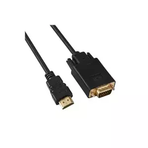 Кабель HDMI–VGA PREMIUMCORD khcon-50 2 м – видеокабель HDMI (m) на VGA (m), длина 2 м