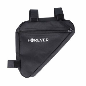 Forever FB-100 Dubultas Fiksācijas Ūdensizturīga Velo rāmja soma (20c x19cmx4cm) Melna