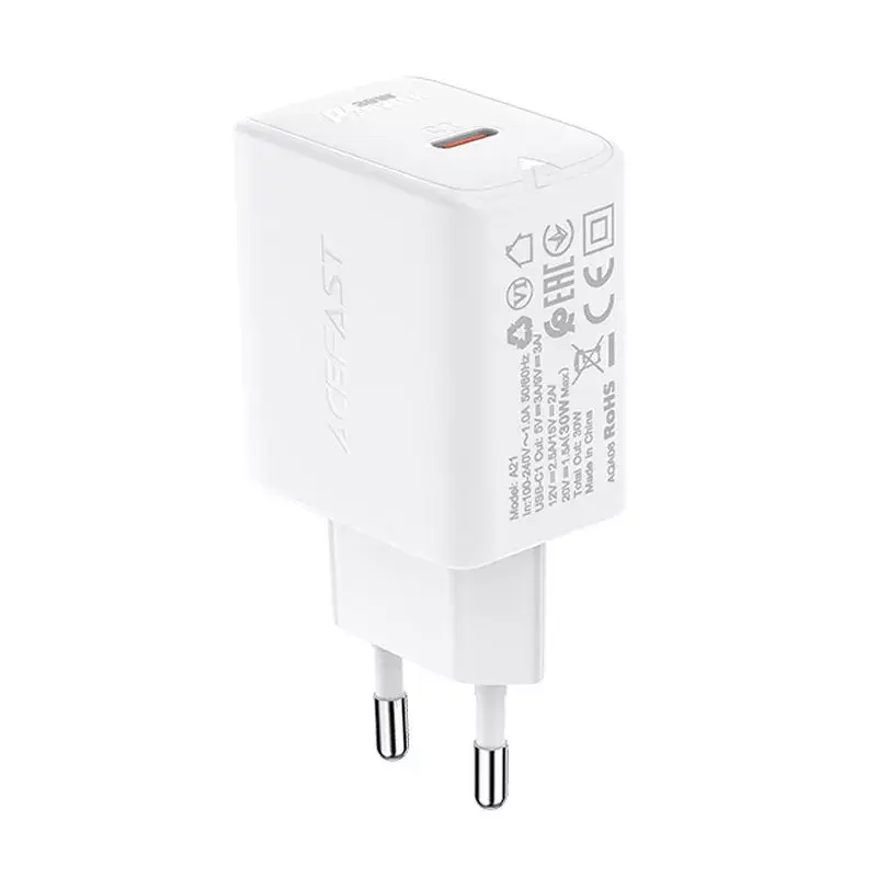 Acefast A21 30W GaN USB-C PD QC 3.0 lādētājs Photo 5