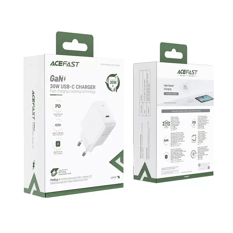 Acefast A21 30W GaN USB-C PD QC 3.0 lādētājs Photo 13