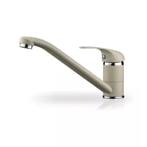Faucet PYRAMIS 090918301 beige sand, granite material, single lever, 148 mm height, vertical mount