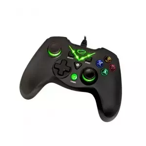 Gamepad Esperanza EGG114K wired USB 2.0 black — 12 buttons, 2 joysticks, vibration, for PC & Xbox Series X/S/One