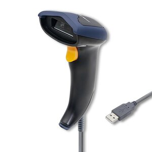 1D, 2D lāzera svītrkodu skeneris, USB