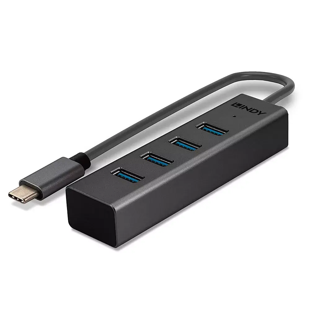 USB Hubs Lindy 4 Port USB 3.2 Type C Hub Photo 5