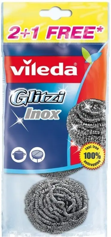 Нержавеющий скрабер VILEDA Glitzi Spiral INOX 2+1 Photo 2
