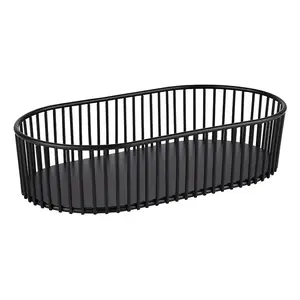 Serving Basket APS-Germany URBAN Oval Metal Black 290x160x65 mm