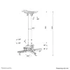 Потолочный крепеж Neomounts CL25-540BL1 Photo 17