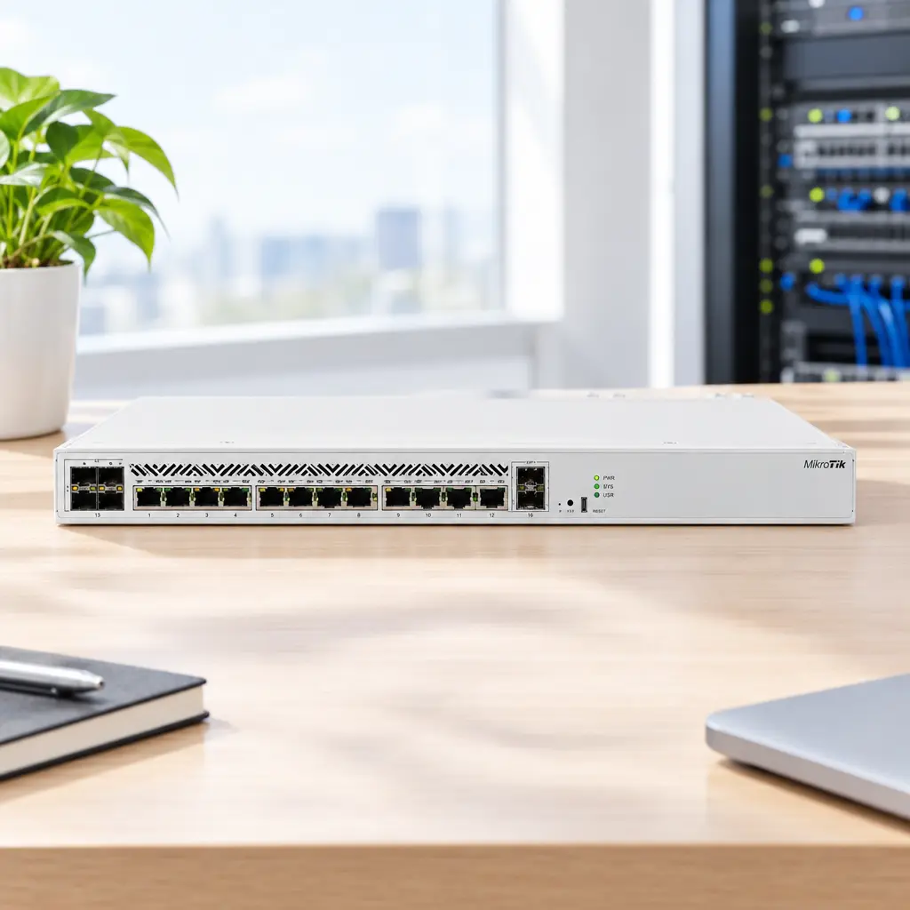 MikroTik CCR2116-12G-4S+ vadu maršrutētājs ar Gigabit
