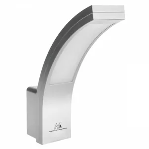 Outdoor LED Wall Lamp MACLEAN MCE343 SV 10W, faced design, for external wall mounting