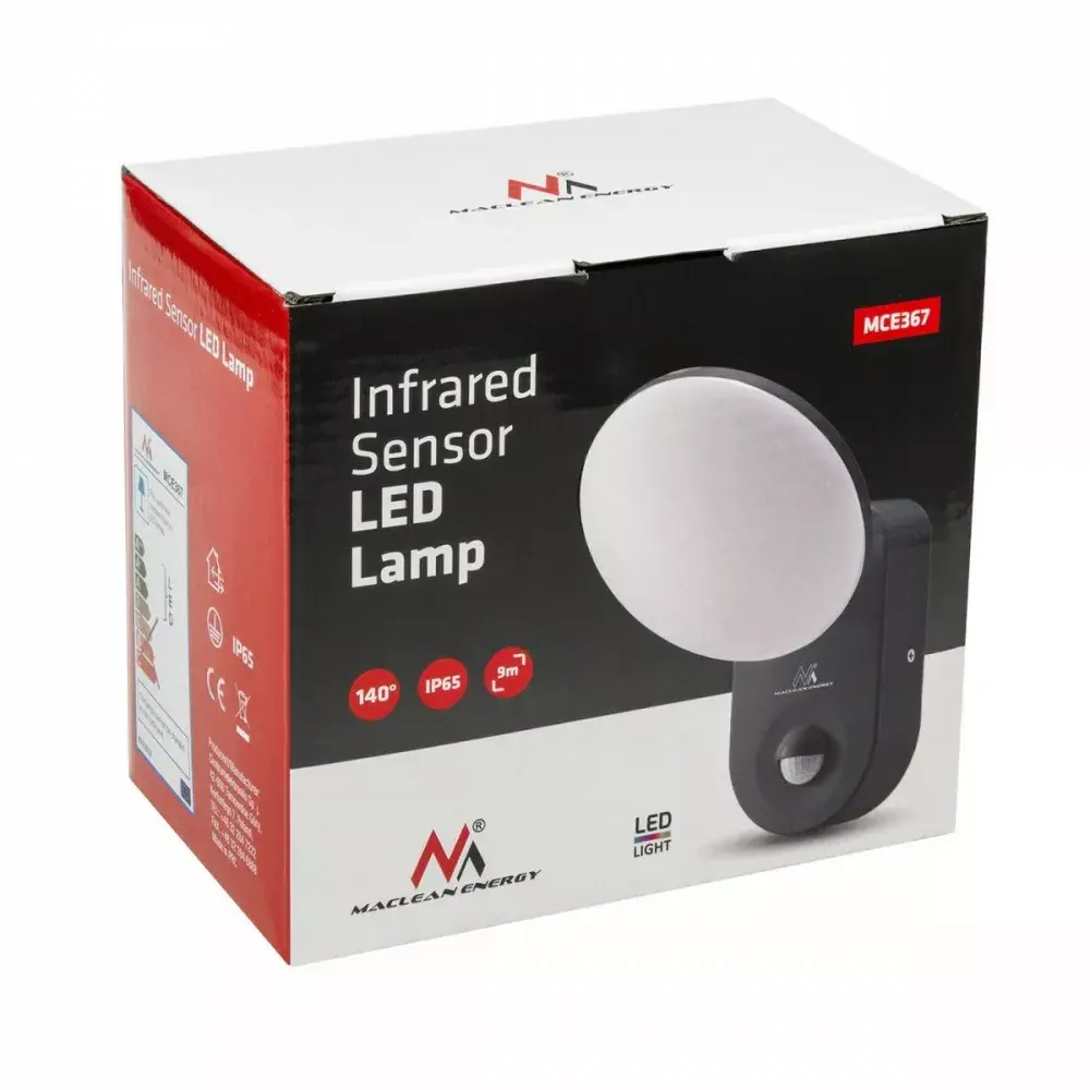 Sienas lampa MACLEAN MCE367 LED ar PIR Photo 6