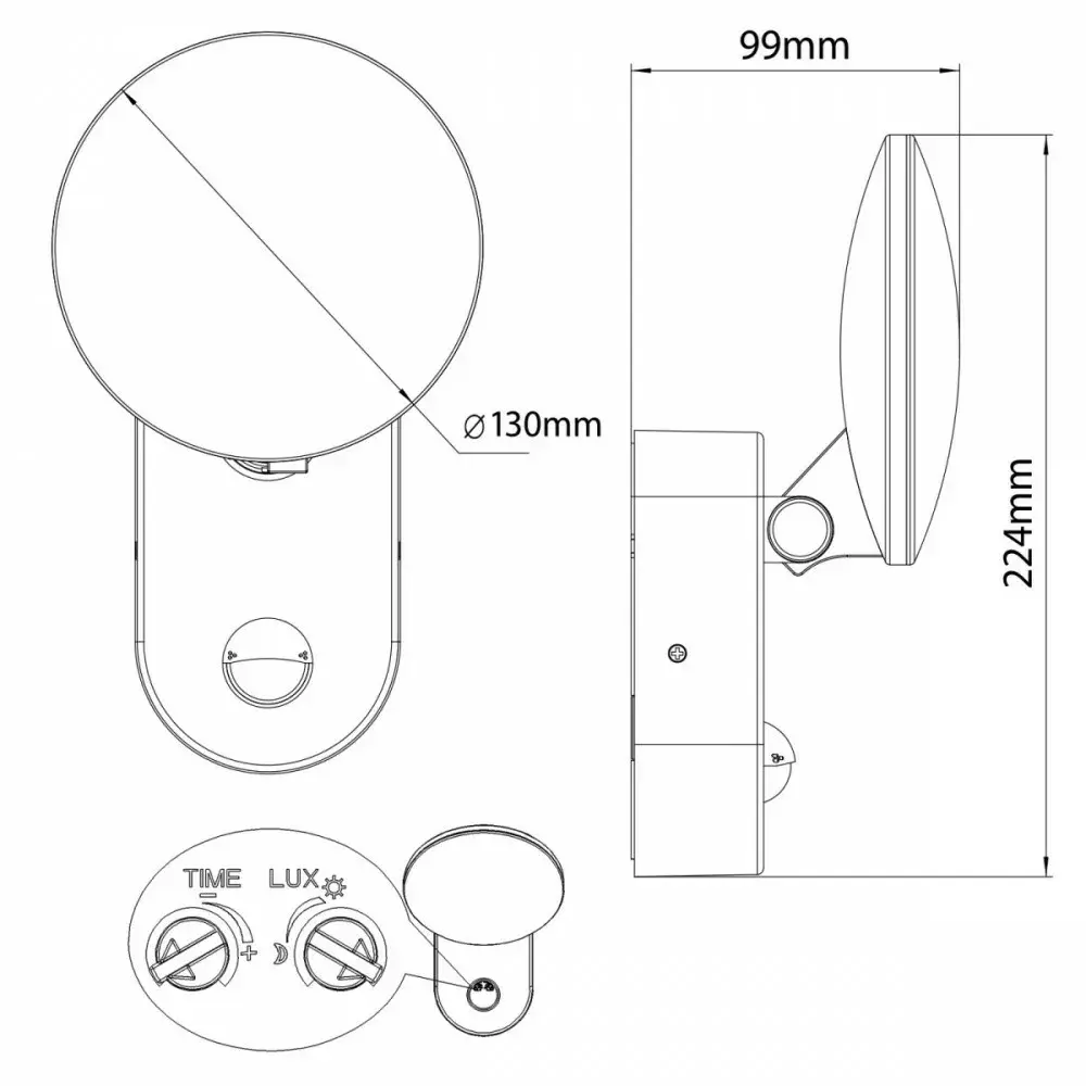 Sienas lampa MACLEAN MCE367 LED ar PIR Photo 8