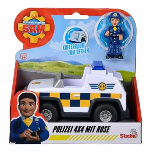 SIMBA Policijas džips 4x4 mini Ugunsdzēsējs Sams