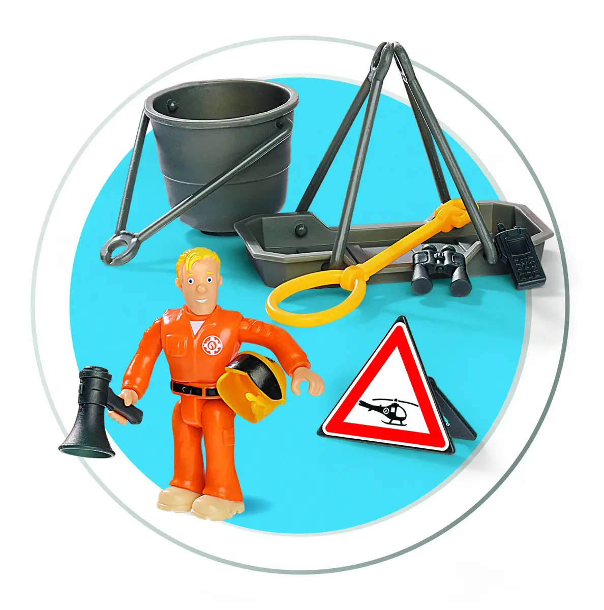 Smoby Fireman Sam Wallby helikoptera rotaļlieta Photo 4