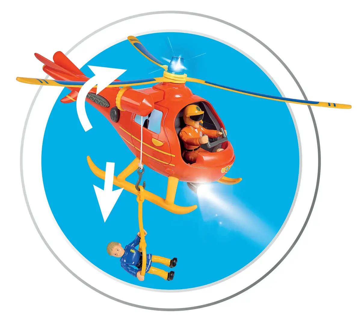 Smoby Fireman Sam Wallby helikoptera rotaļlieta Photo 10