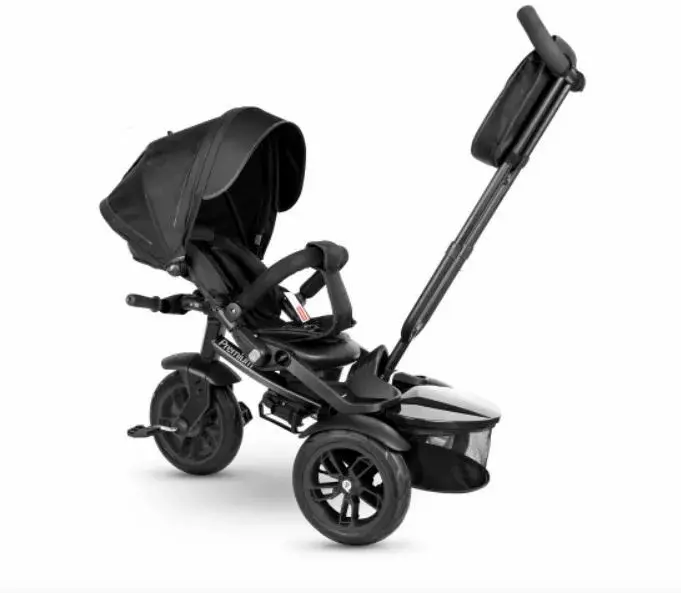 Qplay Rowerek Trójkołowy Premium Black трёхколёсный 4103 Photo 11