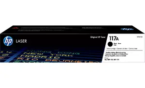 Тонер-картридж для лазерного принтера HP 117A (W2070A) — чёрный, 1000 страниц, 1 шт.