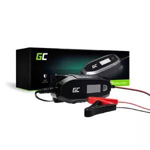 Green Cell Charger for accumulators 6V 12V 4A with diagnostics function 6/12 V Melns