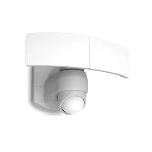 Lutec ARC Outdoor LED Wall Light with PIR Sensor, 13W, 1200lm, 5000K, IP54, White
