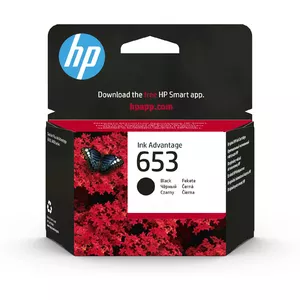 Cartridge HP 653 Black Original Ink Advantage Cartridge 3YM75AE