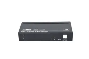 Видеокоммутатор HDMI VivoLink VLSW131 с портами 3x1, поддержкой разрешения 4K при 60 кадрах в секунду, черного цвета с ИК-датчиком