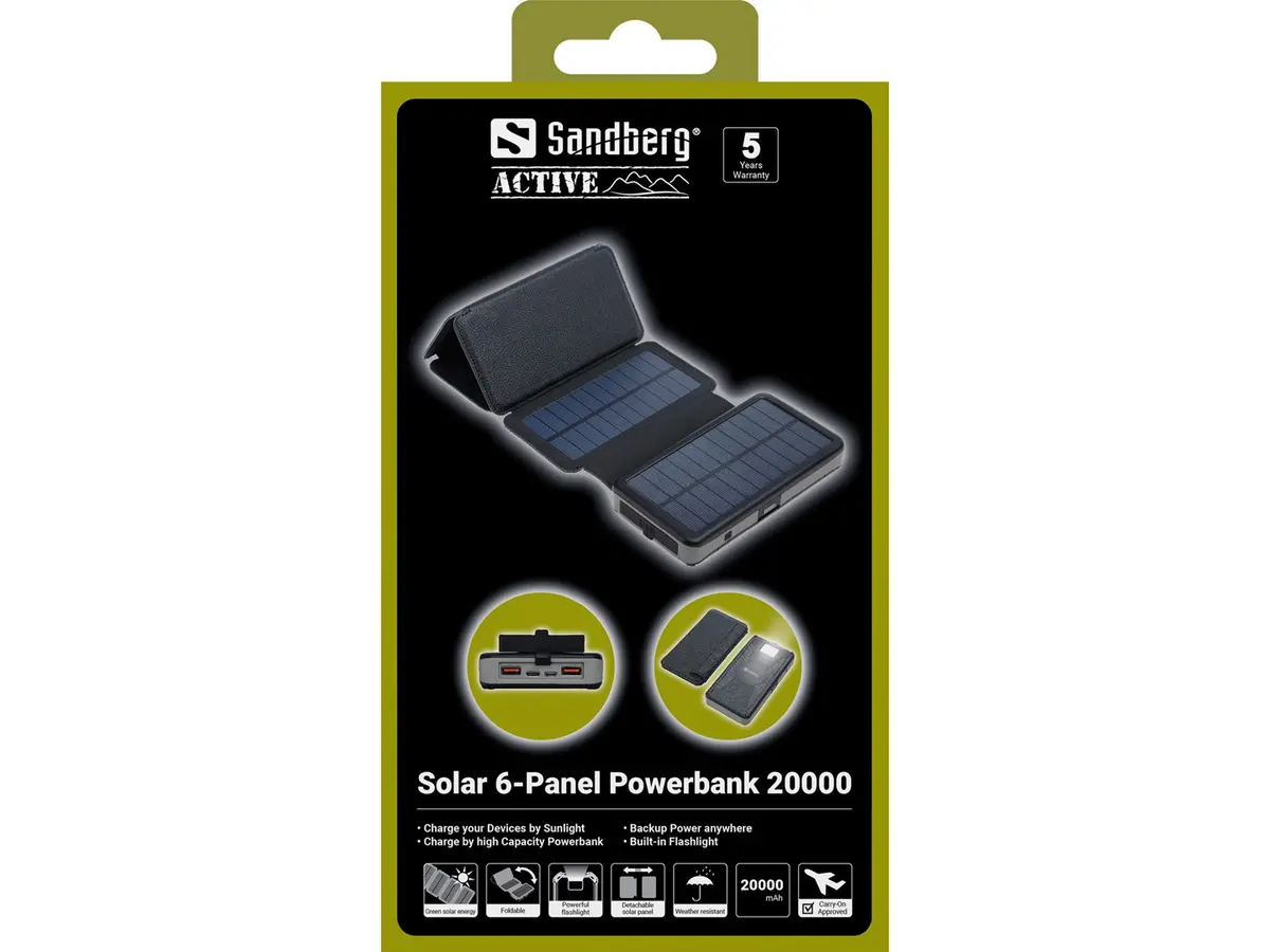 Sandberg Solar 6-Panel Powerbank 20000 Photo 12