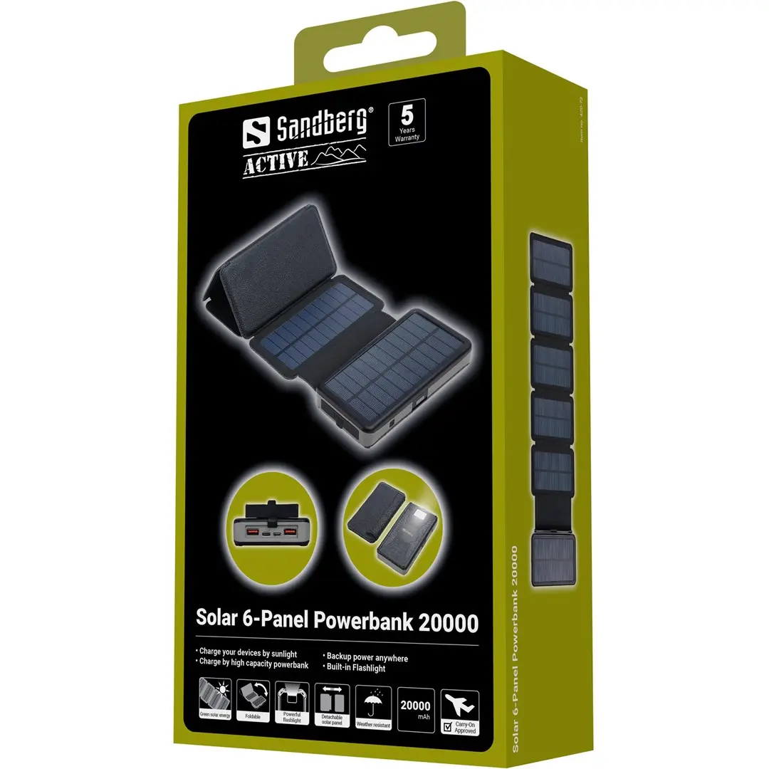Sandberg Solar 6-Panel Powerbank 20000 Photo 13